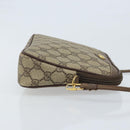 GUCCI GG Supreme Shoulder Bag PVC Beige Gold 97 02 068 Auth ka2990-3