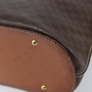 CELINE Macadam Canvas Handtasche PVC Leder 2-Wege Braun Gold Authentisch ka2994-17