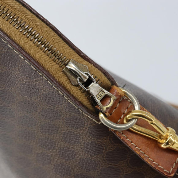 CELINE Macadam Canvas Handtasche PVC Leder 2-Wege Braun Gold Authentisch ka2994