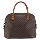 CELINE Macadam Canvas Handtasche PVC Leder 2-Wege Braun Gold Authentisch ka2994-13