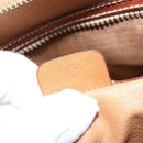 CELINE Macadam Canvas Handtasche PVC Leder 2-Wege Braun Gold Authentisch ka2994-12