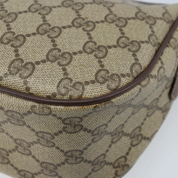 GUCCI GG Supreme Web Sherry Line Tas PVC Beige Rood 89 02 032 Auth ka2995