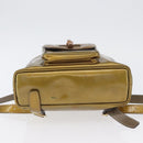 GUCCI Bamboo Backpack Patent leather Gold Tone 003 1705 0030 Auth ka2998-5