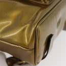 GUCCI Bamboo Backpack Patent leather Gold Tone 003 1705 0030 Auth ka2998-17