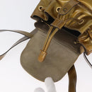GUCCI Bamboo Backpack Patent leather Gold Tone 003 1705 0030 Auth ka2998-23