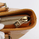 LOUIS VUITTON Monogram Vernis Houston Hand Bag Beige M91004 LV Auth ka300-10