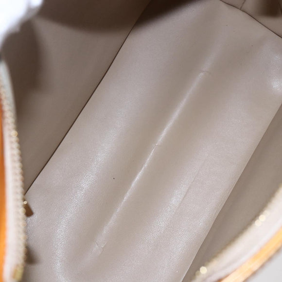 LOUIS VUITTON Monogram Vernis Houston Hand Bag Beige M91004 LV Auth ka300