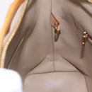 LOUIS VUITTON Monogram Vernis Houston Hand Bag Beige M91004 LV Auth ka300-20