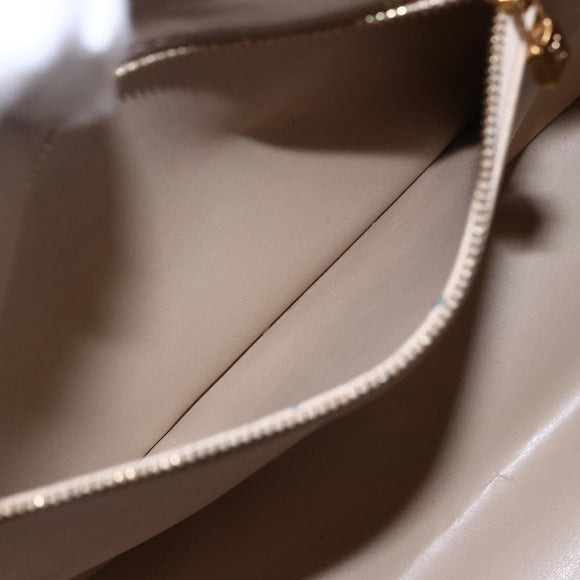 LOUIS VUITTON Monogram Vernis Houston Hand Bag Beige M91004 LV Auth ka300