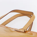 LOUIS VUITTON Monogram Vernis Houston Hand Bag Beige M91004 LV Auth ka300-8