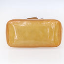 LOUIS VUITTON Monogram Vernis Houston Hand Bag Beige M91004 LV Auth ka300-5