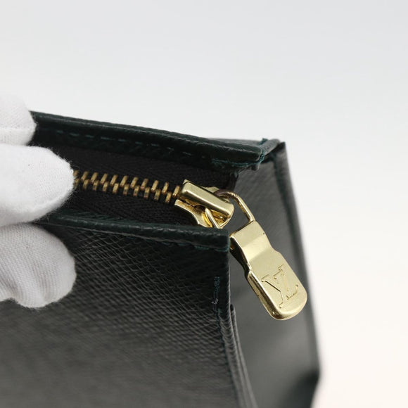 LOUIS VUITTON Taiga Poche Toilette 26 Pouch Epicea LV Auth ka3001