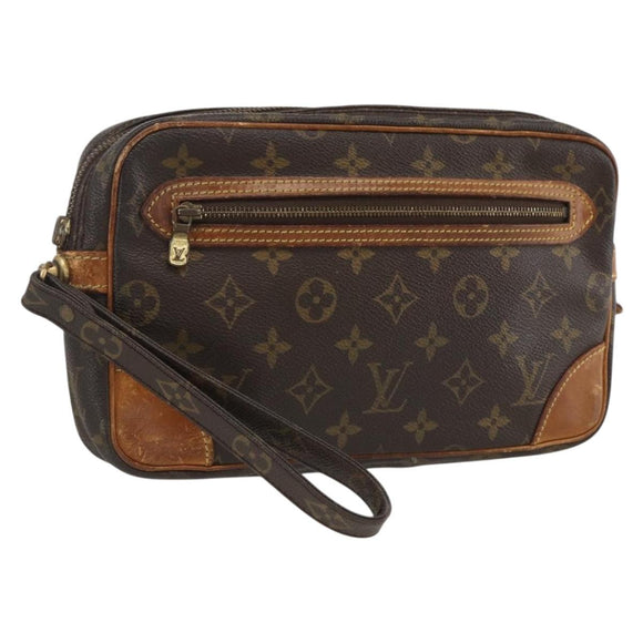 LOUIS VUITTON Monogram Marly Dragonne GM Clutch Bag M51825 LV Auth ka3002