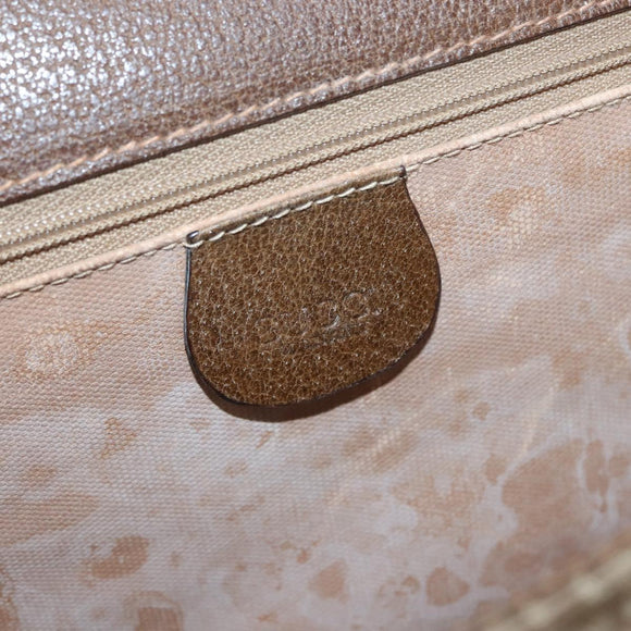 GUCCI Shoulder Bag Canvas Beige Gold 004 115 0289 Auth ka3003
