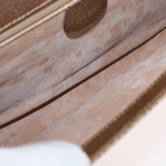 GUCCI Shoulder Bag Canvas Beige Gold 004 115 0289 Auth ka3003