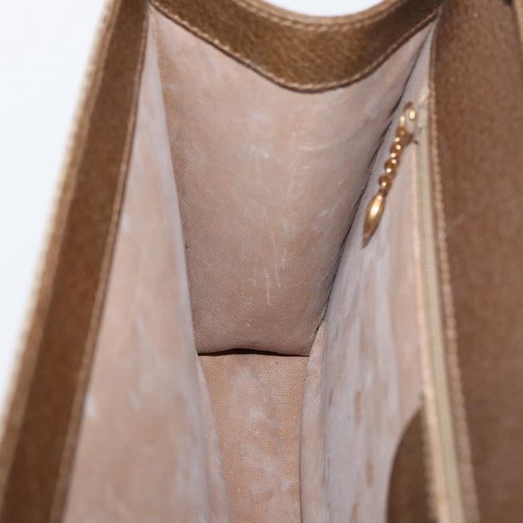 GUCCI Shoulder Bag Canvas Beige Gold 004 115 0289 Auth ka3003