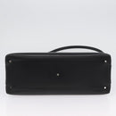 Salvatore Ferragamo Hand Bag Leather 2way Black Silver Auth ka3005-5
