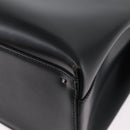 Salvatore Ferragamo Hand Bag Leather 2way Black Silver Auth ka3005-18