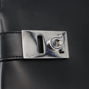 Salvatore Ferragamo Hand Bag Leather 2way Black Silver Auth ka3005-19