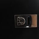 Salvatore Ferragamo Hand Bag Leather 2way Black Silver Auth ka3005-20