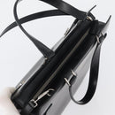 Salvatore Ferragamo Hand Bag Leather 2way Black Silver Auth ka3005-6