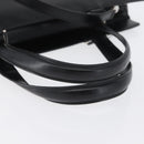 Salvatore Ferragamo Hand Bag Leather 2way Black Silver Auth ka3005-7