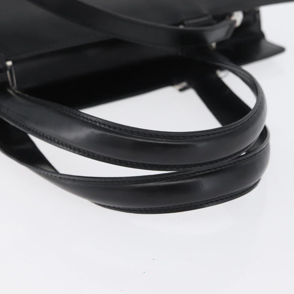 Salvatore Ferragamo Hand Bag Leather 2way Black Silver Auth ka3005