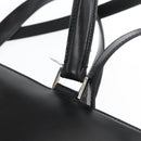 Salvatore Ferragamo Hand Bag Leather 2way Black Silver Auth ka3005-8