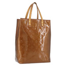 LOUIS VUITTON Monogram Vernis Reade MM Hand Bag Bronze M91143 LV Auth ka3006-1