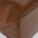 LOUIS VUITTON Monogram Vernis Reade MM Hand Bag Bronze M91143 LV Auth ka3006-9