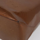 LOUIS VUITTON Monogram Vernis Reade MM Hand Bag Bronze M91143 LV Auth ka3006-14