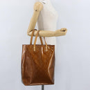 LOUIS VUITTON Monogram Vernis Reade MM Hand Bag Bronze M91143 LV Auth ka3006-21