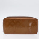 LOUIS VUITTON Monogram Vernis Reade MM Hand Bag Bronze M91143 LV Auth ka3006-5