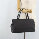 Salvatore Ferragamo Hand Bag Canvas Gray Auth ka3010-22
