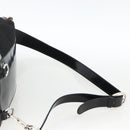 GUCCI Bamboo Body Bag Nylon Black Silver 003 2113 0036 Auth ka3012-14