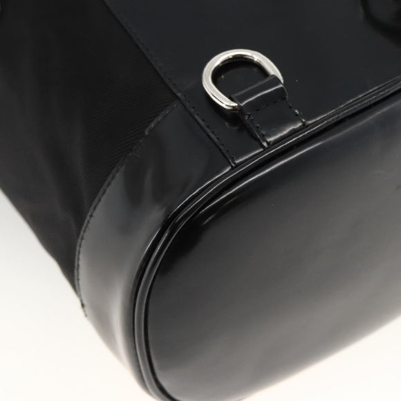GUCCI Bamboo Body Bag Nylon Black Silver 003 2113 0036 Auth ka3012