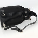 GUCCI Bamboo Body Bag Nylon Black Silver 003 2113 0036 Auth ka3012-9