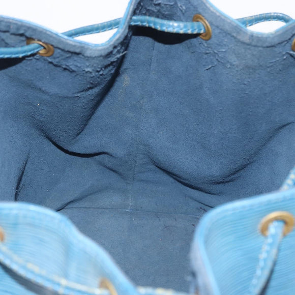 LOUIS VUITTON Epi Petit Noe Shoulder Bag Blue M44105 LV Auth ka3013