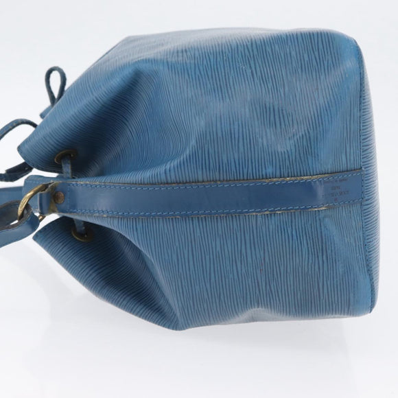 LOUIS VUITTON Epi Petit Noe Shoulder Bag Blue M44105 LV Auth ka3013