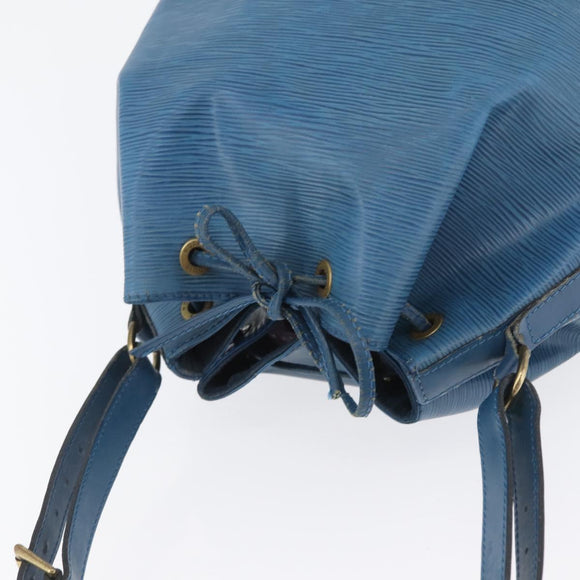 LOUIS VUITTON Epi Petit Noe Shoulder Bag Blue M44105 LV Auth ka3013