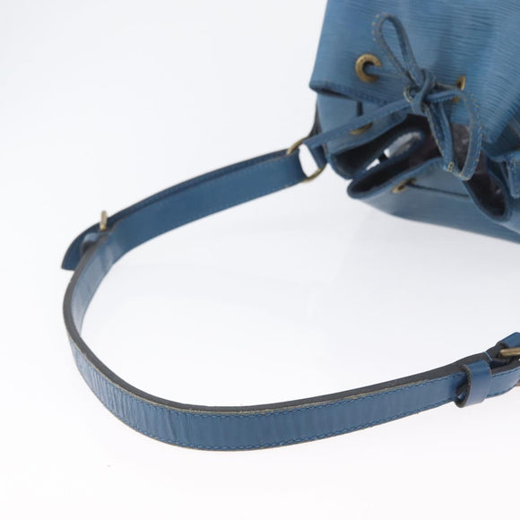 LOUIS VUITTON Epi Petit Noe Shoulder Bag Blue M44105 LV Auth ka3013
