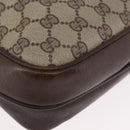 GUCCI GG Supreme Shoulder Bag PVC Beige Gold Auth ka3015-14