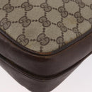 GUCCI GG Supreme Shoulder Bag PVC Beige Gold Auth ka3015-15