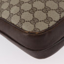 GUCCI GG Supreme Shoulder Bag PVC Beige Gold Auth ka3015-16