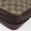 GUCCI GG Supreme Shoulder Bag PVC Beige Gold Auth ka3015-10