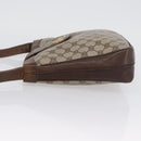 GUCCI GG Supreme Shoulder Bag PVC Beige Gold Auth ka3015-5