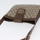 GUCCI GG Supreme Shoulder Bag PVC Beige Gold Auth ka3015-7