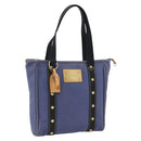 LOUIS VUITTON Antigua Cabas MM Tote Bag Blue M40087 LV Auth ka3019-1