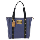 LOUIS VUITTON Antigua Cabas MM Tote Bag Blue M40087 LV Auth ka3019-13