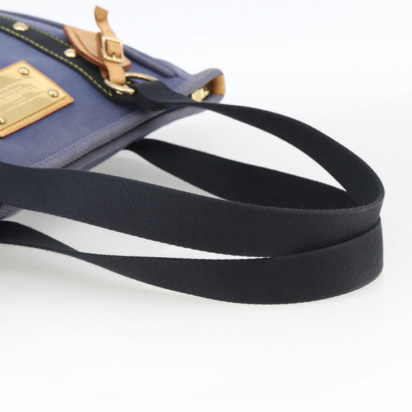 LOUIS VUITTON Antigua Cabas MM Tote Bag Blue M40087 LV Auth ka3019